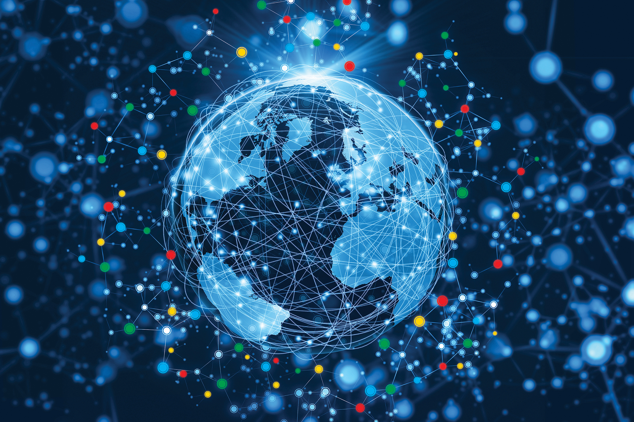 Illustration of Globe connected 