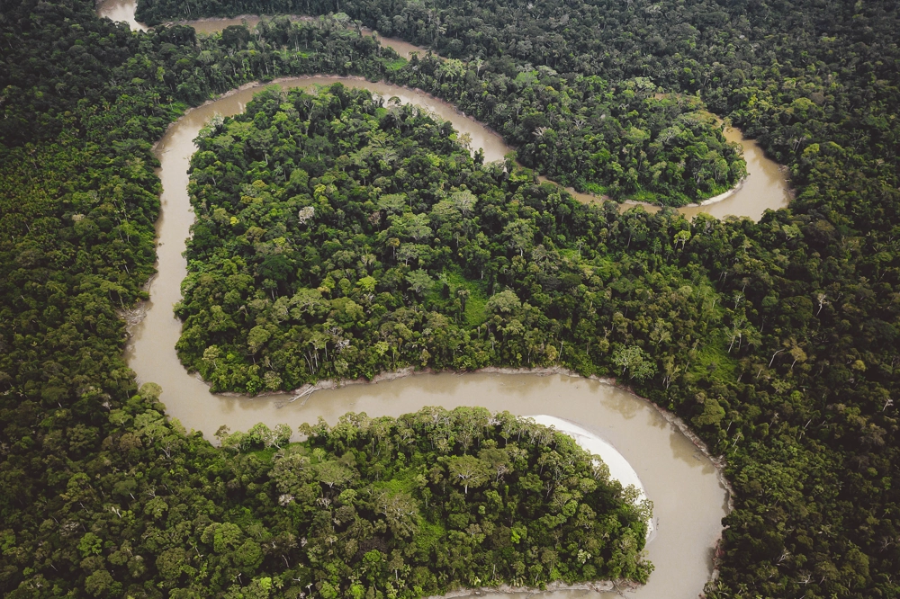 Aerial Of Ecuadorian Amazon River Basin Aerial Of Ecuadorian Amazon River Basin