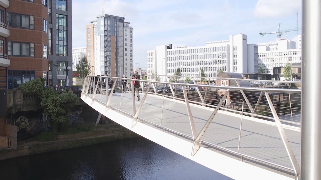 Footbridge In Salford