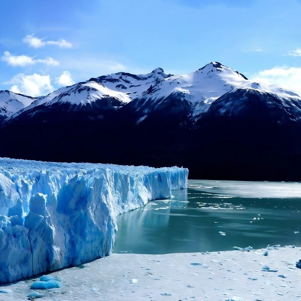 The Perito Moreno glacier located in Los Glaciares National Park in Santa Cruz Province, Argentina. The Perito Moreno glacier located in Los Glaciares National Park in Santa Cruz Province, Argentina.